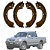 Sapata Lona de Freio – L200 Sport / Outdoor 2004 a 2012 – MR178826 - Imagem 1