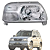 FAROL LD TRACKER GRAND VITARA 2.0 16V 98 A 09 - Imagem 1