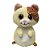 Gato de Pelúcia com Olhos Grandes Brilhantes 20cm, toque macio, presente, máquina de bichinhos, ursinho de pelúcia - Imagem 1