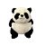 Panda Baby Preguiçoso de Pelúcia, na cor branco + preto, 20cm, toque macio, presente, ursinho de pelúcia - Imagem 1