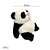 Panda Baby Preguiçoso de Pelúcia, na cor branco + preto, 20cm, toque macio, presente, ursinho de pelúcia - Imagem 3