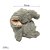 Elefante Baby Preguiçoso de Pelúcia 20cm, toque macio, presente, máquina de bichinhos, ursinho de pelúcia - Imagem 3