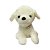 Cachorro com Sininho de Pelúcia, cor branco, presente, ursinho de pelúcia - Imagem 1