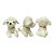 Cachorro com Sininho de Pelúcia, cor branco, presente, ursinho de pelúcia - Imagem 5