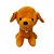 Cachorro com Sininho de Pelúcia cor cenoura, toque macio, presente, máquina de bichinhos, ursinho de pelúcia - Imagem 1