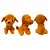 Cachorro com Sininho de Pelúcia cor cenoura, toque macio, presente, máquina de bichinhos, ursinho de pelúcia - Imagem 5