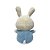 Coelho com Borboletinha Azul de Pelúcia 35cm, presente, ursinho de pelúcia - Imagem 4