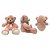Urso de Pelúcia com Laço e Olhos Detalhados Rosa, toque macio, presente maternidade, ursinho de pelúcia - Imagem 5