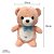 Urso de Pelúcia Rosa Peach com laço, toque macio, presente maternidade, ursinho de pelúcia - Imagem 2