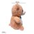 Urso de Pelúcia Rosa Peach com laço, toque macio, presente maternidade, ursinho de pelúcia - Imagem 3