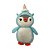 Pinguim Unicórnio de Pelúcia 30cm Azul, toque macio, presente, máquina de bichinhos, ursinho de pelúcia - Imagem 1