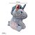 Unicórnio de Pelúcia Ombré Olho Azul 30 cm, toque macio, presente, ursinho de pelúcia - Imagem 3