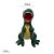 Dinossauro de Pelúcia 30cm Verde Musgo, toque macio, presente, máquina de bichinhos, ursinho de pelúcia - Imagem 3