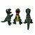 Dinossauro de Pelúcia 30cm Verde Musgo, toque macio, presente, máquina de bichinhos, ursinho de pelúcia - Imagem 5