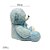 Urso de Pelúcia com Laço e Olhos Detalhados azul, toque macio, presente maternidade, ursinho de pelúcia - Imagem 3