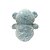 Urso de Pelúcia com Laço e Olhos Detalhados azul, toque macio, presente maternidade, ursinho de pelúcia - Imagem 4