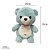 Urso de Pelúcia Azul bebê com laço, toque macio, presente maternidade, ursinho de pelúcia - Imagem 2