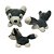 Cachorro Husky de Pelúcia, toque macio, presente, máquina de bichinhos, ursinho de pelúcia - Imagem 5