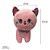 Gato de Pelúcia com Gravata, 25cm, Rosa, toque macio, presente, ursinho de pelúcia - Imagem 2