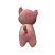 Gato de Pelúcia com Gravata, 25cm, Rosa, toque macio, presente, ursinho de pelúcia - Imagem 4