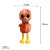 Flamingo de Pelúcia Olhos Grande e Brilhantes Coral - Imagem 2