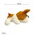 Cachorro de Pelúcia Deitado Peludinho Caramelo - Imagem 3