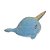 Baleia Unicórnio de Pelúcia Star Azul 25cm, pelúcia fofa - Imagem 1