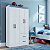 Guarda Roupa Dallas Flex 3 em 1 Adulto/Infantil com 4 portas e 2 gavetas - Imagem 7