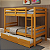 Treliche Solteiro com cama auxiliar Cor Mel - Imagem 1