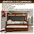 Treliche de Casal com 3 gavetas e Cama Auxiliar de Solteiro - Imagem 3