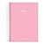 CADERNO CD ESPIRAL 1X1 80FLS STILO ROSA PASTEL JANDAIA - Imagem 1