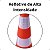 Cone Sinalização 75cm Base Borracha 4kg - Imagem 2