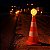 Sinalizador Viário Cone 12 LEDs Sensor Luz Obra Performance - Imagem 2