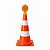 Sinalizador Viário Cone 12 LEDs Sensor Luz Obra Performance - Imagem 3