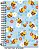 Caderno capa dura 1/4 espiral 90 folhas Infantil Bliss Cadersil - Imagem 5