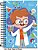 Caderno capa dura 1/4 espiral 90 folhas Infantil Bliss Cadersil - Imagem 9