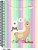 Caderno capa dura 1/4 espiral 96 folhas Lhama Panamericana - Imagem 2