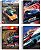 Caderno capa dura 1/4 espiral 80 folhas Fast Racing Jandaia - Imagem 1