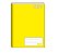 Caderno capa dura 1/4 brochura 96fls Stiff Amarelo Jandaia - Imagem 1