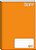 Caderno capa dura 1/4 brochura 48fls Stiff Laranja Jandaia - Imagem 1