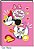 Caderno capa dura 1/4 brochura 80fls Minnie Starschool Jandaia - Imagem 3