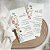 10 Menu Cardápio para Jantares Casamento Personalizado - 9x21cm - Imagem 1