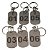 Chaveiro Inox Numerado Retangular - Imagem 1