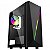 Gabinete Gamer K-Mex Yaiba I, CG-05AA, 1 Fita LED RGB, Vidro Temperado, Sem Fonte, Sem Fan, Preto - CG05AARH001CBOX - Imagem 1