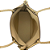 Bolsa Feminina Marrom Creme Sacola Grande Tiracolo Ombro + Nécessaire - Imagem 4
