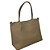 Bolsa Feminina Marrom Creme Sacola Grande Tiracolo Ombro + Nécessaire - Imagem 2