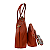 Kit Bolsa Feminina Vermelho VulcânicoTiracolo + Bolsa Tote + Carteira - Imagem 3