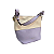 Kit Mãe & Filha 2 Peças Bolsa Feminina Média & Grande  - Roxo & Creme - Imagem 3
