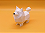 Miniatura de Spitz em Low Poly - Imagem 1