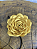 Rosa para Cabelo Luxo Amarela - Imagem 1